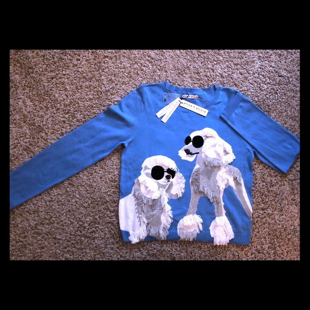 NWT Alice + Olive Connie Poodle Sweater
